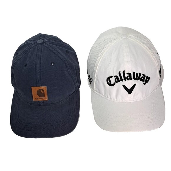 Other - Lot Of 2 Callaway Embroidered Hat Carhartt Cap Patch Logo adjustable Strap